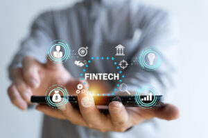 digital banking Indonesia dengan transaksi perbankan melalui smartphone modern